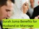 Surah Juma Benefits for Husband